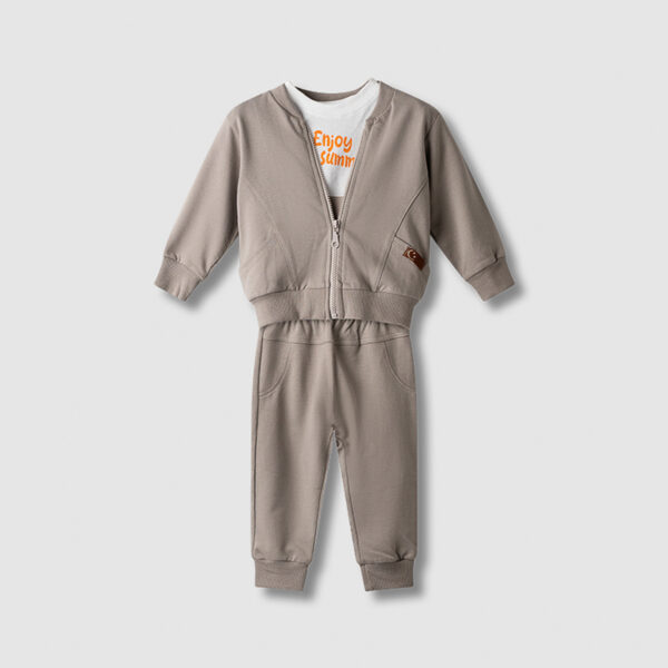 Φόρμα 52426 Μπλέ Γκρί Kidswear (Σετ 3 τεμαχίων)