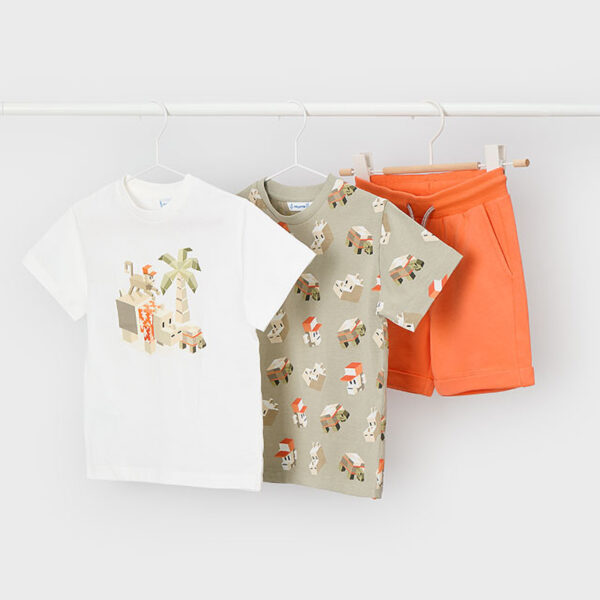 Σετ 26-03609-056 Πράσινο Mayoral (Με 2 μπλούζες)